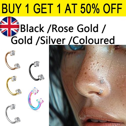 Horseshoe nose rings - horseshoe,