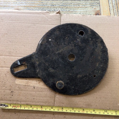 Vintage motorcycle brake plate - motorcycle,