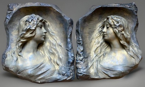 Art nouveau wall - wall, plaques