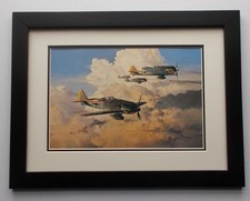 13"X17" AIRCRAFT PRINT FRAMED - GATHERING STORM  BY ROBERT TAYLOR