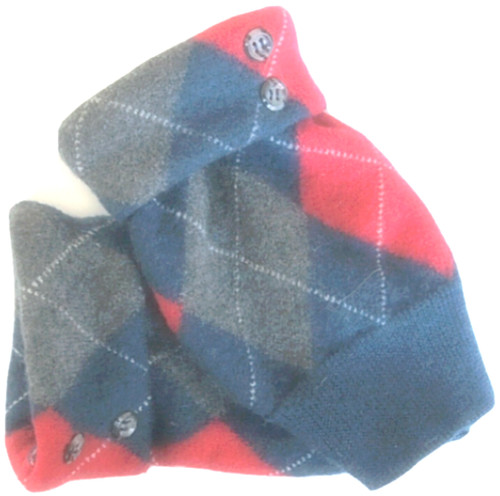 Fingerless gloves blue gray - gloves,