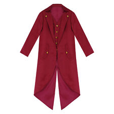 UK Kids Boys Girls Halloween Costume Vintage Tailcoat Jacket Frock Coat Dress Up