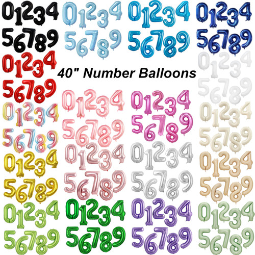 Number balloons helium - number,
