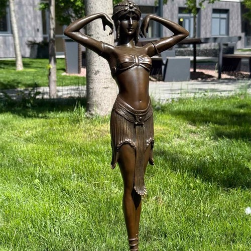 Bronze woman statue - bronze,