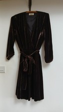 Silk Velvet TOAST Dress Sooo Soft 10 Nwot Belted Chocalate Brown 12 Party Xmas