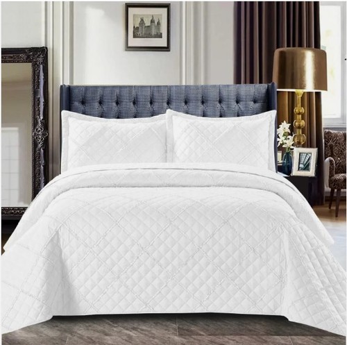 Piece quilted bedspread bed - 3,