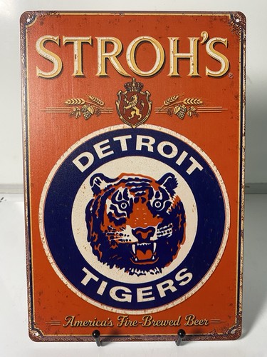Stroh beer detroit tigers - stroh’s,