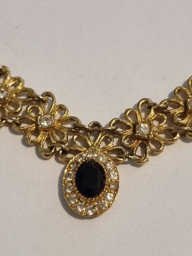 Vintage choker gold tone - vintage,