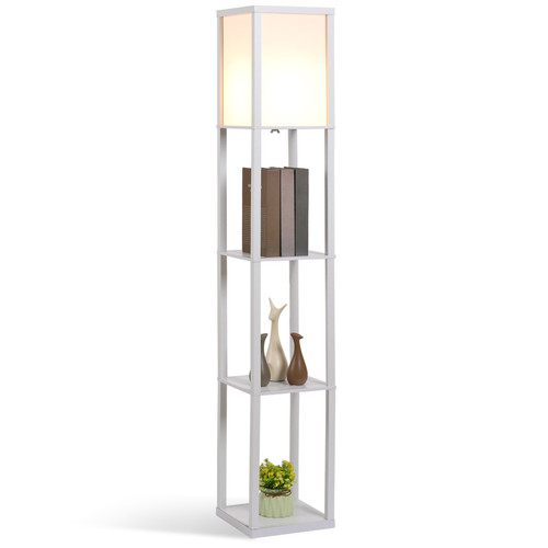 White floor lamp with - white,