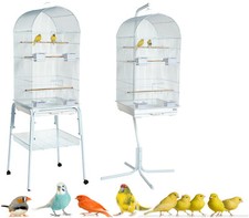 RAINFOREST CARACUS LARGE WHITE BUDGIE COCKATIEL FINCH CANARY CAGE & STAND CHOICE