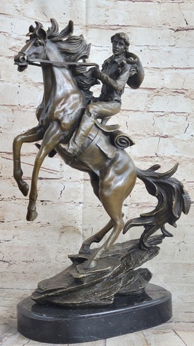Western cowboy rearing - western, on