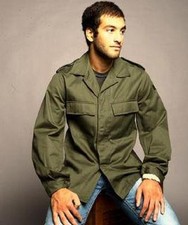 Mens Army Jacket Military Field Combat BDU Coat Vintage Surplus Size Medium