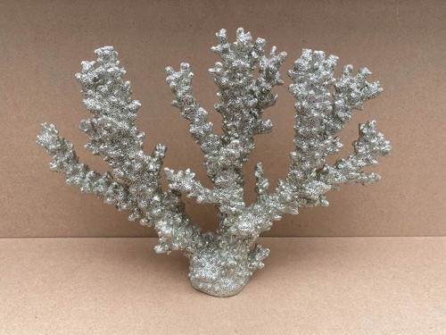 Silver coral ornament