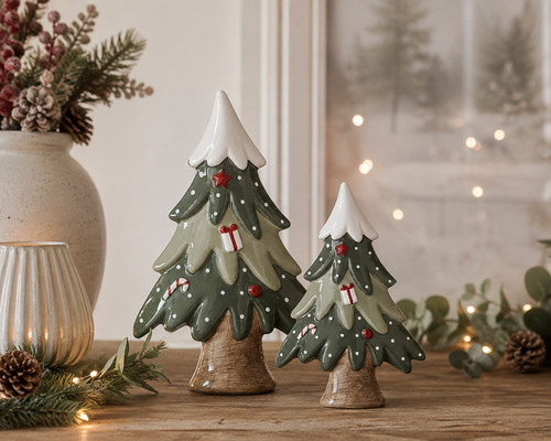 Ceramic christmas tree - christmas,