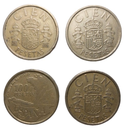 Spain 100 pesetas coins bulk - spain,