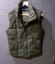 St George By Duffer Padded Gilet Removable Hood Green Premium Edition Small GC 