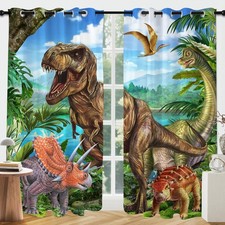 Dinosaur Sheer Curtains 96