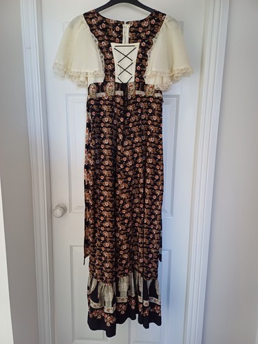 Vintage floral bodice dress - vintage,