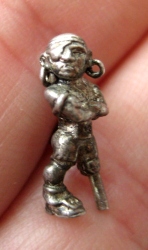 Vtg sterling peg leg pirate - peg,