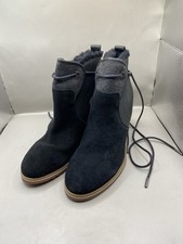 Emu Australia Crabtree Cow suede Leather sheepskin, Heel Wedge 8 RRP £129.00