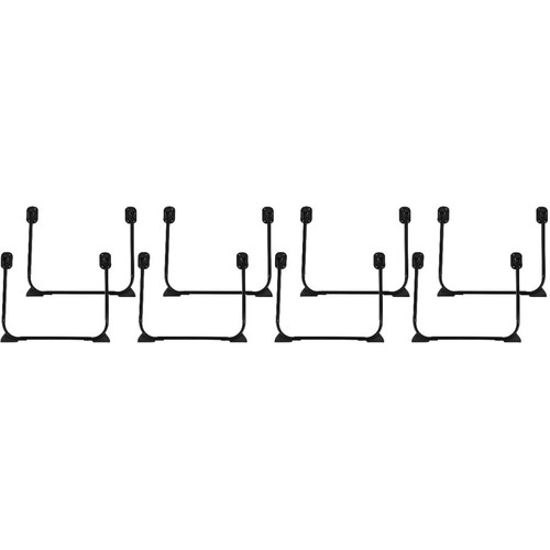 Black iron folding brackets - iron,