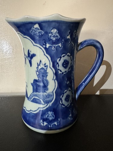 Willow pattern ceramic jug - willow,