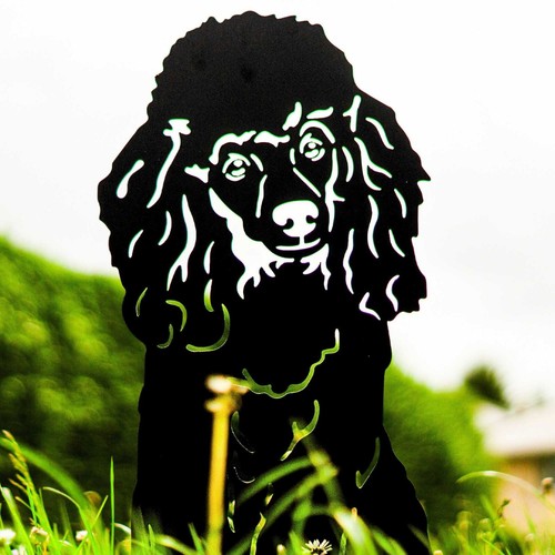 Poodle dog garden figurine - poodle,