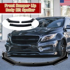For Audi A3 A4 A5 A6 S3 S4 S5 Front Bumper Lip Splitter Spoiler Gloss Black MU#