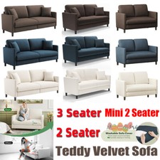 2/3 Seater Teddy Velvet Sofa