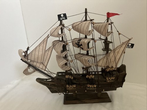 Pirate ship wooden - pirate, 12"