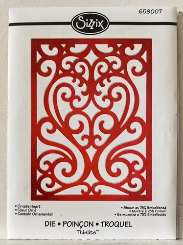 Sizzix dies ornate heart - -,