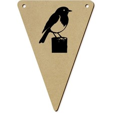 5 x 140mm 'Robin Bird on a