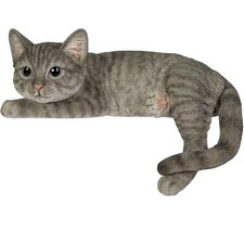 Vivid Arts Real Life Laying Tabby Cat Ornament l XRL-DC67-D