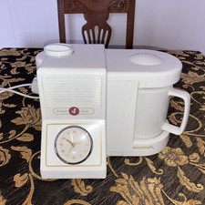 Micromark Time-4-Tea Teasmade Alarm Clock & Tea Maker | Tea Maid | White