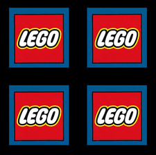 4X 100MM LEGO LOGO VINYL