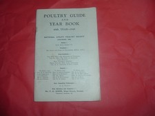 POULTRY GUIDE AND YEAR BOOK 1945, NATIONAL UTILITY POULTRY SOCIETY  78 PAGES S/B