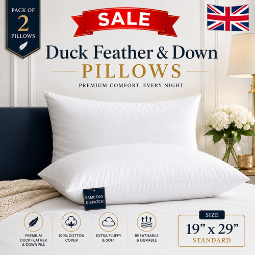 Pillows duck feathers down - pillows,
