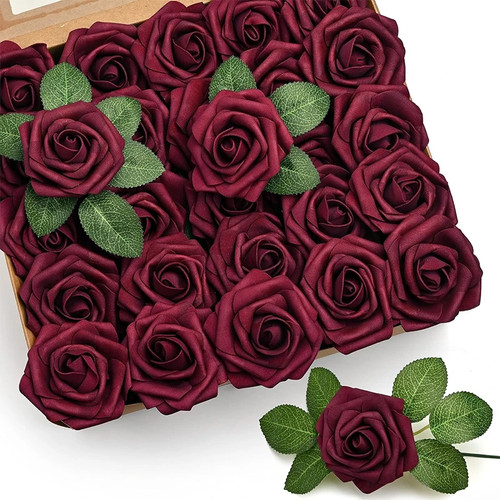 Artificial single rose bud - single,