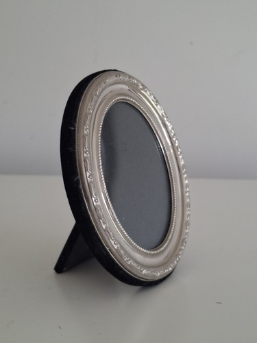 Vintage silver plated oval