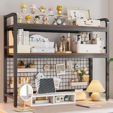 75cm 2-Tier Desktop Bookshelf