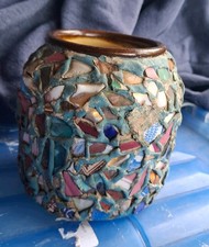 A Superb Victorian China Mosaic Vase - c.1880