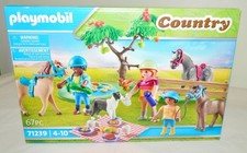 NEW Playmobil Country (71239) PICNIC WITH HORSES - 67 Pc Set w/Many Accessories