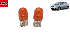 TOYOTA AURIS 2006-2012 REAR INDICATOR LIGHT AMBER BULBS 12V 21W PAIR
