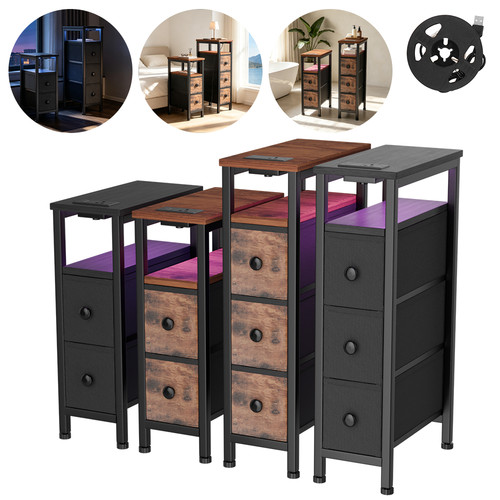 Bedside table narrow - narrow, side
