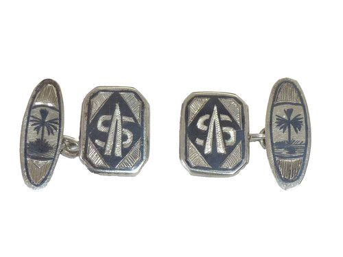 Art deco pair - pair, sterling