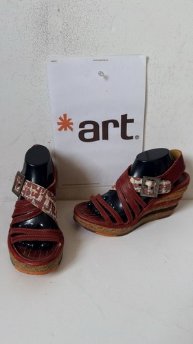 Art strappy leather sandals - art,