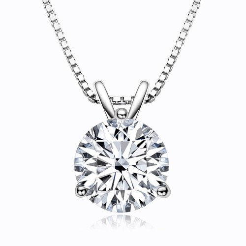 2ct pendant necklace white - necklace,