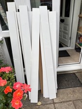 13 New Bullnose MDF Skirting Boards REBATE (H=120mm, D=18mm, Length= 140-155 mm)