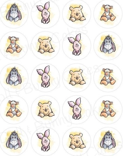 Winnie the pooh edible cupcake - winnie,