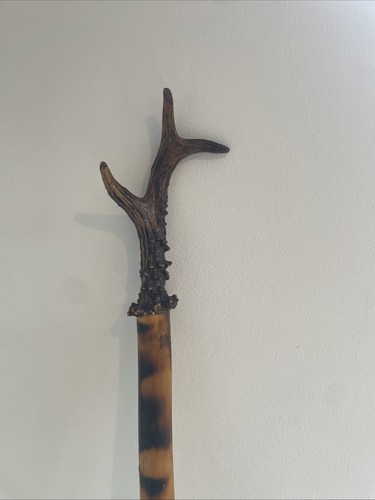 Folk art walking stick - art,